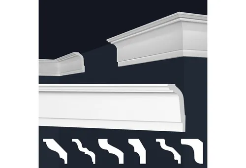 marbet design Stuckleiste E-35, 40 Meter in weiß von Marbet Design