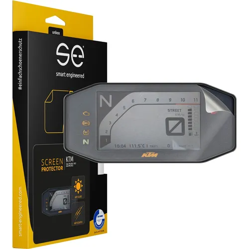 Smart Engineered se Entspiegelte 3D Tacho / Cockpit Schutzfolie (VPE 2) für KTM Duke 790 (SE-DCP-2-0102-0166-1-M)