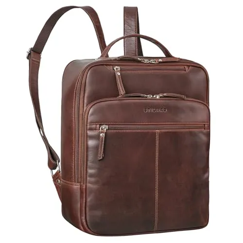 STILORD 'Nikita' Laptoprucksack 13,3 Zoll - Vintage Lederrucksack für Damen und Herren - Rucksäcke - STILORD 'Nikita' vereint Stil und Funktionalität: Hochwertiger Vintage-Lederrucksack mit viel Stauraum und gepolstertem Laptopfach für den täglichen Einsatz.