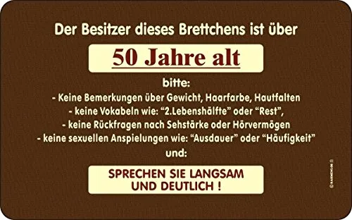Original RAHMENLOS® Schneidbrettchen: Besitzer über 50