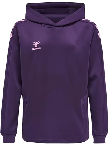 hummel Sweatshirt hmlCORE XK Poly Sweat Hoodie Kids - Sweatshirts für Kinder, aus bequemem Sweatstoff mit wasserbasiertem Logo und praktischen Reißverschlusstaschen.