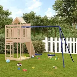 vidaXL Spielturm Massivholz Kiefer - Gestalte deinen Garten zum Abenteuerspielplatz! Der stabile Spielturm aus massivem Kiefernholz bietet zahlreiche Spielmöglichkeiten und sorgt für unvergessliche Momente im Freien.