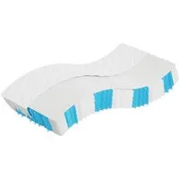 vidaXL Matratze Taschenfederkern 90x200 cm, mittelfest - Matratzen mit 7 Liegezonen für optimale Druckentlastung und individuellen Komfort. Atmungsaktiv, hautfreundlich und ideal für ruhigen Schlaf.