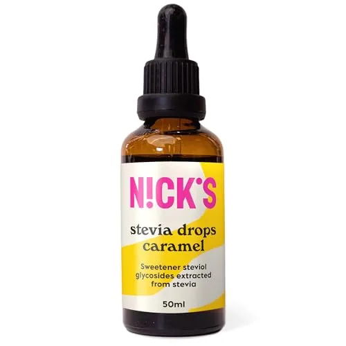 NICKS Stevia Flüssig Flavour Drops Karamell Flüssig 50ml
