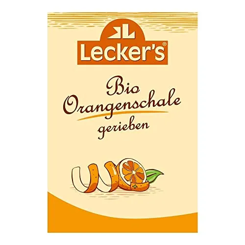 LECKER'S Bio Orangenschalen, gerieben, 15g