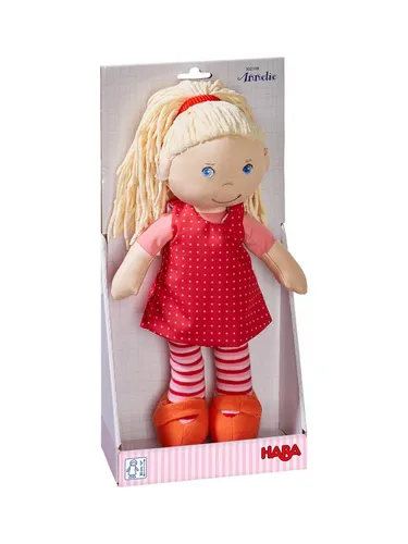 Haba Stoffpuppe Verschiedene, weiche Kuschelpuppen, ab 1,5 Jahren zum Spielen, Kuscheln und Trösten