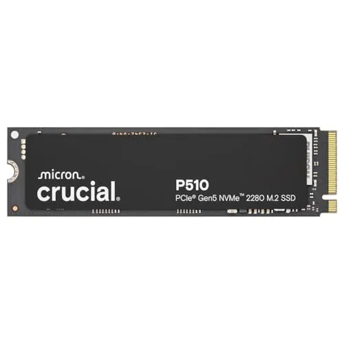 Crucial P510 SSD 2TB M.2 NVMe PCIe 5.0 – Hohe Geschwindigkeit für Laptop und Desktop