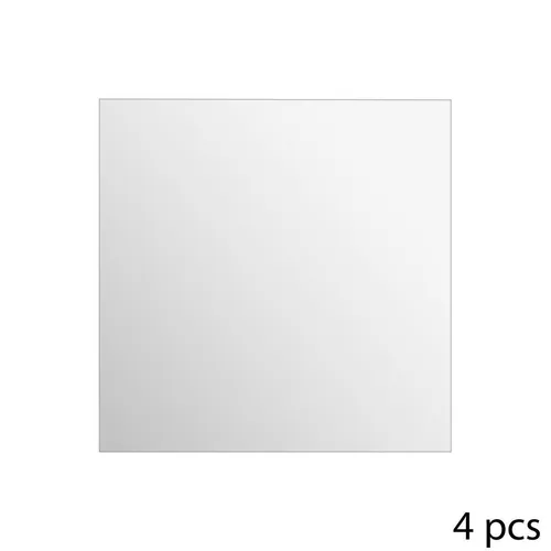 Set mit 4 selbstklebenden quadratischen Spiegeln