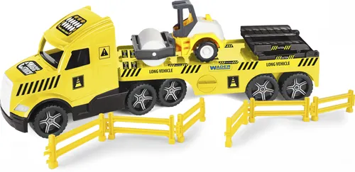 Wader Magic Truck Technic Abschleppwagen mit Walze ,36450