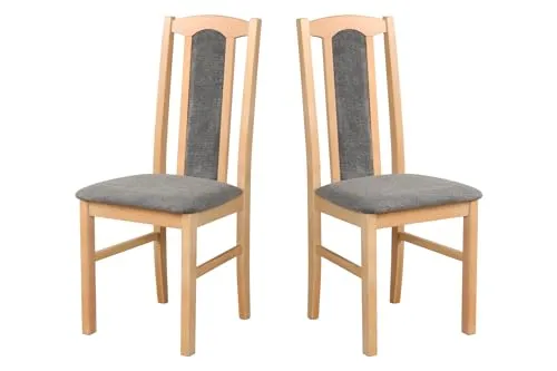 LeafDesign Esszimmerstühle 2er Set aus Buche Massiv