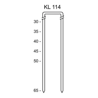 Schneider KL 114/35 CNKH/10000 Heftklammer - Zubehör für Elektrowerkzeug, ideal für Kombinagler und Klammergeräte mit hoher Stabilität und einer Rückenbreite von 10,8 mm.