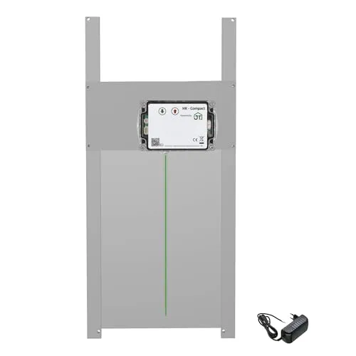 JOSTechnik - HK-Compact 230x340mm Rahmengerät; HK-C-RH Hühnerklappe mit Lichtsensor und Selbstverriegelung 12V; automatische Hühnertür; Dämmerungsgesteuert in verschiedenen Klappengrößen (230x340)