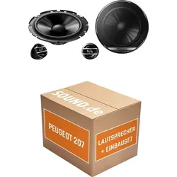 Pioneer TS-G170C Einbaupaket für Peugeot 207 RC – 2x Lautsprecher - Komplettset aus 2 Tief-Mitteltönern und 2 Hochtönern für optimalen Sound in Ihrem Peugeot 207 RC (2006-2009). Einfache Installation mit Adaptersteckern für schnelleren Austausch.