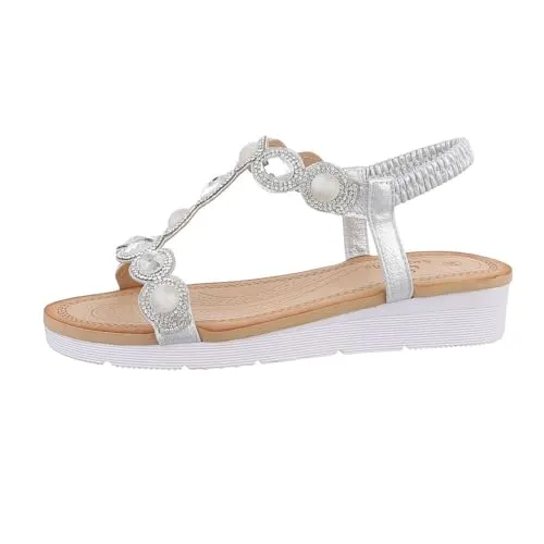 Ital-Design Damen Freizeit Riemchensandalette (86016843) von Italdesign