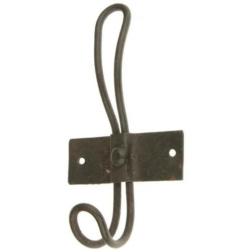 Wandhaken Metall Schwarz Braun 15cm Haken Dekohaken Garderobenhaken Metall stabi