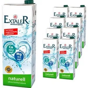 Extaler-Mineralquell Mineralwasser naturell, 8 x 1,5L