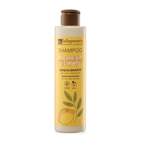 BIO Shampoo Salbei und Zitrone 200ml - Shampoo für fettiges Haar, reinigt sanft und desodoriert. Mit natürlichen Inhaltsstoffen, vegan und nachhaltig – ideal für umweltbewusste Pflege!