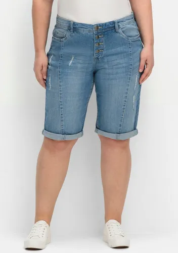 Sheego Jeansshorts Jeansbermudas . von sheego