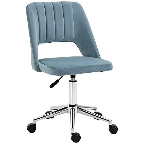Vinsetto Bürostuhl Polyester - Ergonomischer Bürostuhl mit dicker Polsterung, ideal für entspanntes Arbeiten im Büro oder Zuhause.