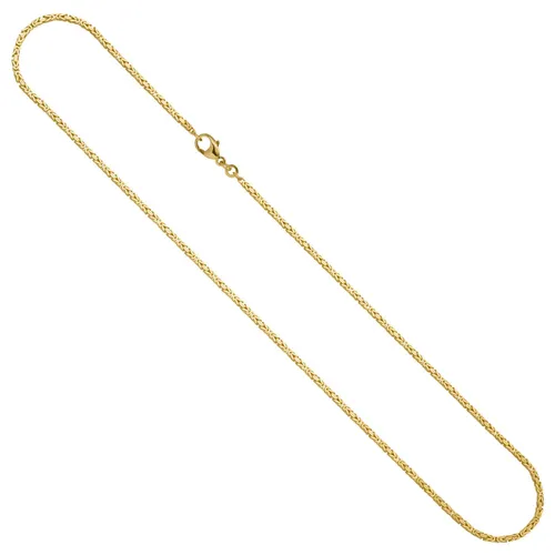 Königskette Halskette aus 333 Gold Gelbgold 45cm - Elegante 1,8mm Königskette für Damen, 45 cm lang, aus hochwertigem 333 Gelbgold. Ideal für jeden Anlass und ein zeitloses Schmuckstück für Ihre Sammlung.
