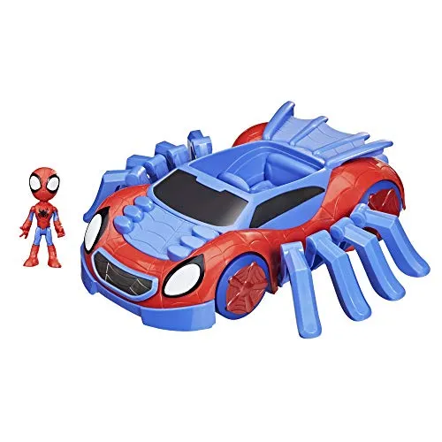 Marvel Spidey Ultimate Web-Crawler mit Spidey Figur - Actionfiguren für Kinder: Erlebe spinntastische Abenteuer mit dem rollenden Fahrzeug und der Spidey Figur - ideal für kreative Spielmomente ab 3 Jahren.