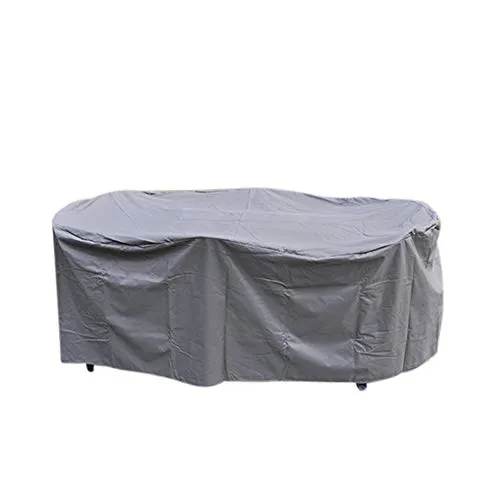 Haushalt International Schutzhülle Abdeckung schwer für Sitzgruppen Gartentische 230x135x70 oval anthrazit 61044