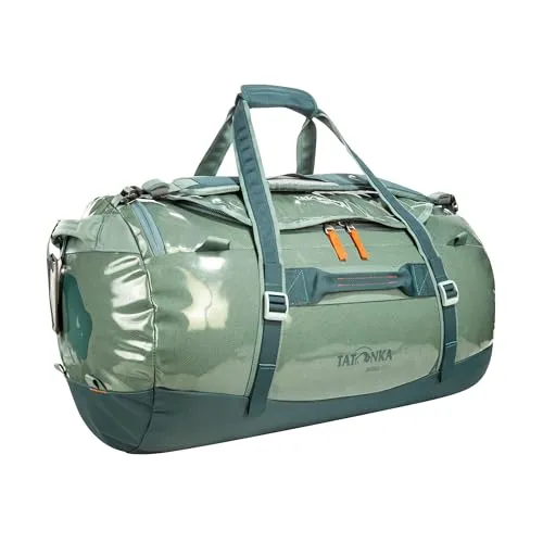 Tatonka Barrel 65L - Wasserfeste Reisetasche mit Rucksackfunktion - Robuste 65L Reisetasche aus pflegeleichtem Planen-Material, ideal für Reisen. Besonders: verstaubare Rucksackgurte und abschließbarer Reißverschluss für Sicherheit.