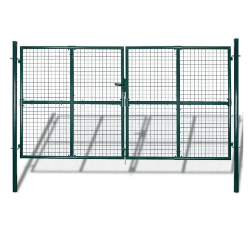 furnicato Zauneinzeltür aus pulverbeschichtetem Stahl 306x200 cm – Robustes Gartentor - Sicherer und stilvoller Zugang für Ihren Garten. Hergestellt aus hochfestem, pulverbeschichtetem Stahl, bietet dieses Gartentor Langlebigkeit und Schutz vor Witterungseinflüssen. Ideal für eine attraktive Abgrenzung.