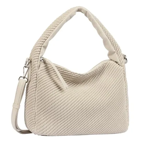TOM TAILOR DENIM Damen TTNOMI S Beuteltasche - Handtaschen in eleganter Flecht-Optik, ideal für den täglichen Gebrauch und vielseitig kombinierbar.