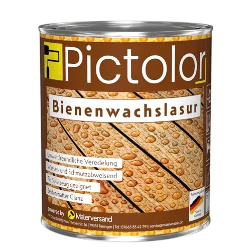 Pictolor® Bienenwachslasur 0,75 Liter (Teak)