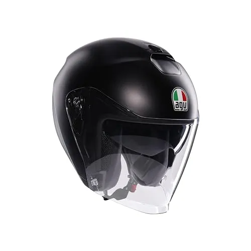 AGV IRIDES E2206 Motorrad Jet-Helmet XXL, Matt Black von AGV