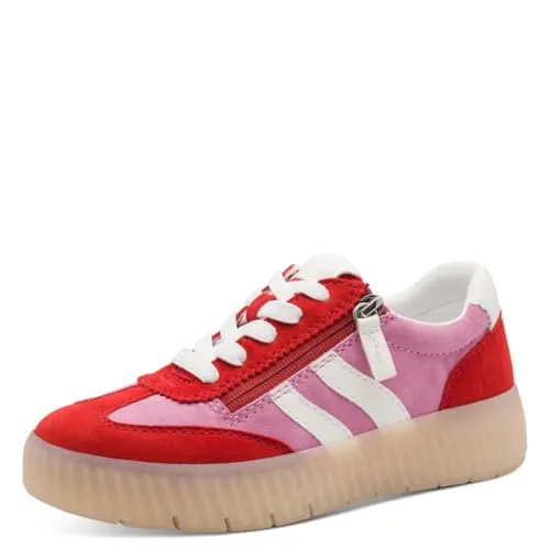 Tamaris WIDE FIT Sneaker comfortFit in Rot/Schwarz in rot von Tamaris