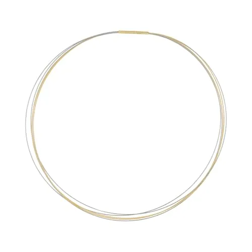 Heideman Halsreif-Kollier – modern & mehrsträngig | ineinander verschlungenes Bicolor-Design | stilvoller Blickfang für jeden Anlass