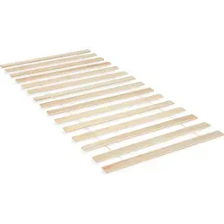 Homestyle4u Lattenrost 140 x 200 cm – Stabiler Rollrost mit 13 Latten - Lattenrost für Doppelbetten, gefertigt aus naturbelassenem Kiefernholz. Mit 13 stabilen Latten und beidseitigem Gurtband, ideal für erholsamen Schlaf und einfache Montage.