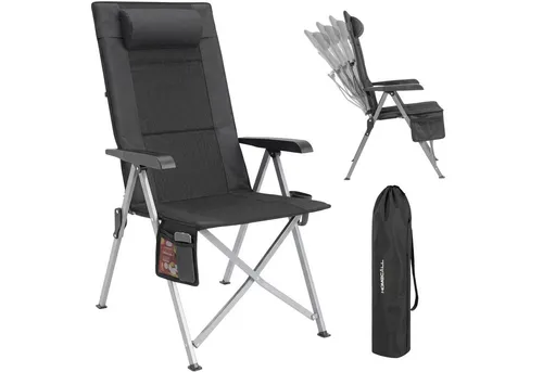 HOMECALL Klappstuhl Faltbar 72 cm Hochlehner - Komfort für Outdoor & Garten - Genießen Sie entspannte Momente mit unserem ergonomischen Klappstuhl. Ideal für Garten, Camping oder Picknick – stabil, leicht und mit verstellbarer Rückenlehne für optimalen Sitzkomfort.