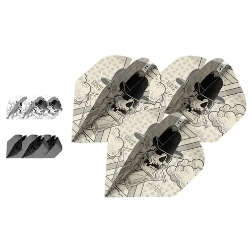 Target Dimitri Van Den Bergh Ink Design No.2 Dartflüge - 3er-Pack (9 Stück insgesamt)