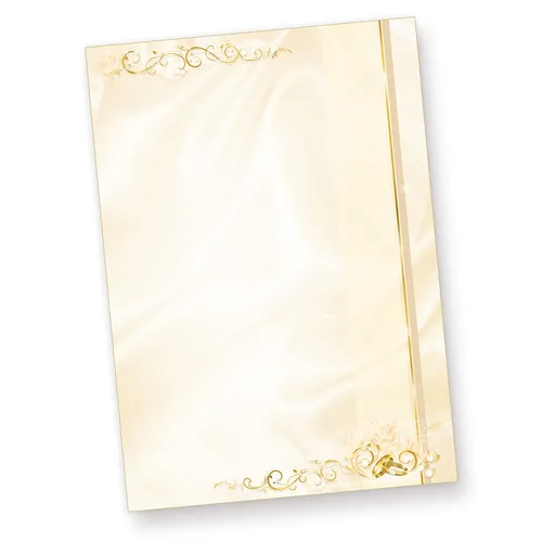 Motiv-Briefpapier Hochzeit perlmutt 50 Blatt DIN A4 Motivpapier NEU OVP