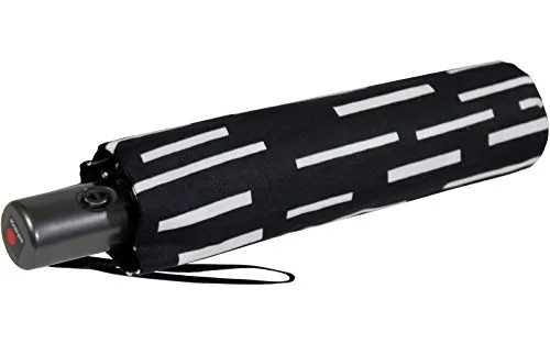 Knirps® Slim Duomatic NUNO Taschenregenschirm in schwarz von Knirps