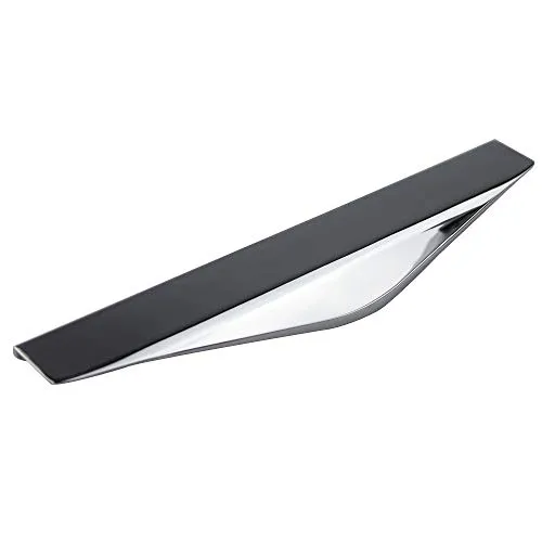 MS Beschläge ® Griffleiste Profilgriff Möbelgriff Chrom glänzend Lochabstand 160mm Küchengriff Schubladengriff