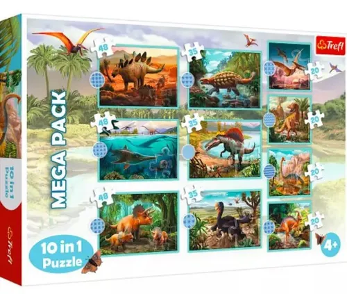 TREFL Puzzle Dinosaurier MEGA PACK 10v1
