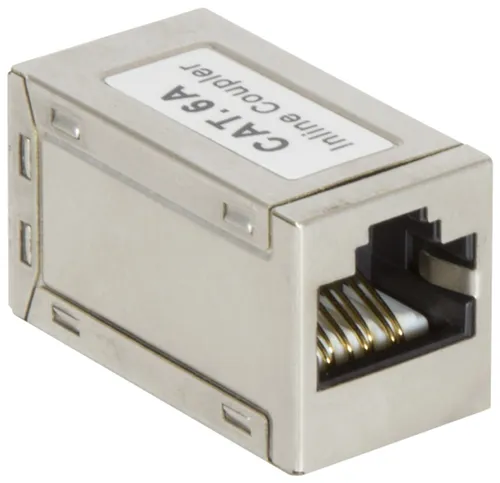 LogiLink Patchkabelverbinder 1:1 Cat.6A STP, Metallgehäuse