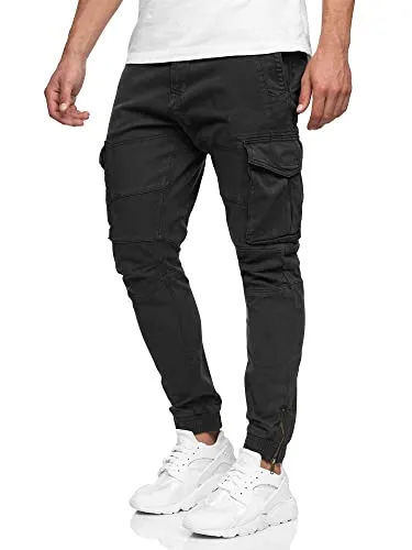 Indicode Cargohose Alex – 6 praktische Taschen in Grün, Größe M - Wanderhosen mit 6 praktischen Taschen, ideal für Outdoor-Aktivitäten und Reisen. Pflegeleicht und elastisch für optimalen Tragekomfort.