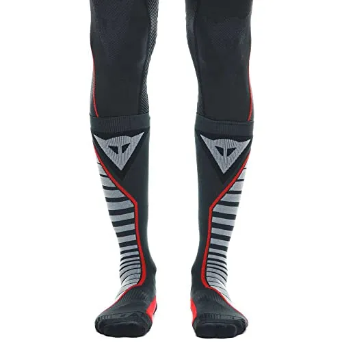 Dainese Thermo Long Socks - Motorrad Thermo Socken für Damen und Herren - Sportsocken aus Thermomaterial für Temperaturen von -20°C bis 10°C, mit Knöchelstütze und Fußbett-Kompression für besseren Komfort und Blutzirkulation.