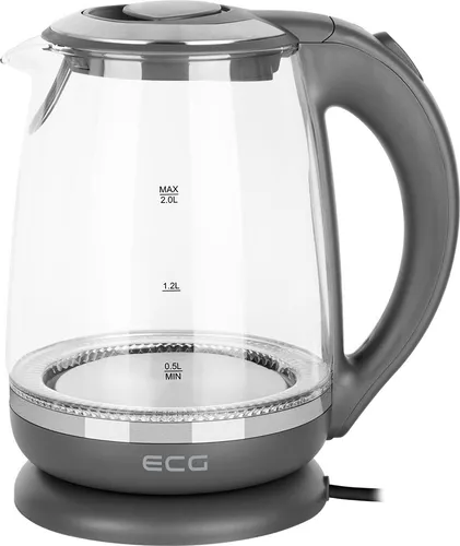 ECG RK 2020 Grey Glass Wasserkocher von ECG