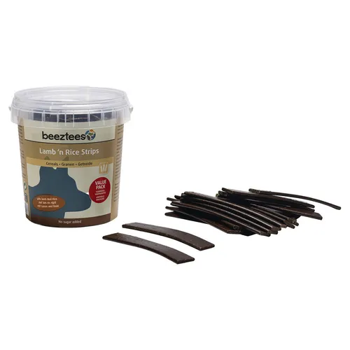 Beeztees Hundesnack Lamm+Reis Streifen 500 g, UVP 5,29 EUR, NEU