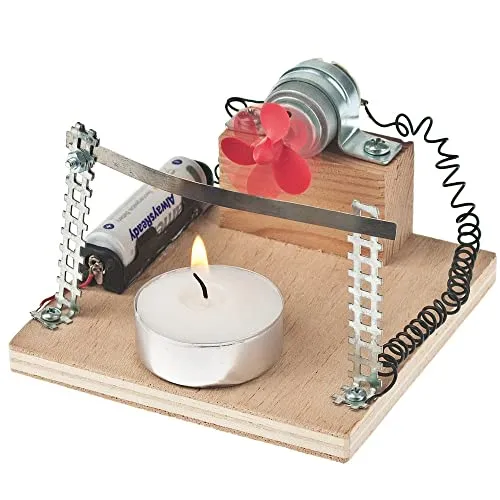 matches21 HOME & HOBBY Bimetall-Lüfter DIY Holz Bastelset für Kinder ab 10 Jahren Bausatz