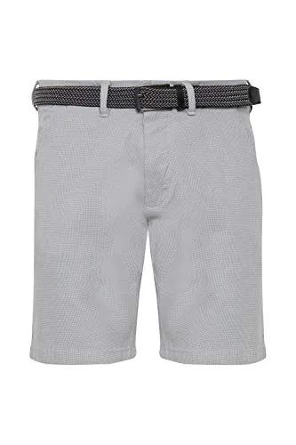 Indicode IDLozano Herren Chino Shorts - Light Grey (2XL) - Herren-Shorts aus nachhaltiger Baumwolle mit Stretch für hohen Tragekomfort, ideal für Sommer-Looks und vielseitig kombinierbar.