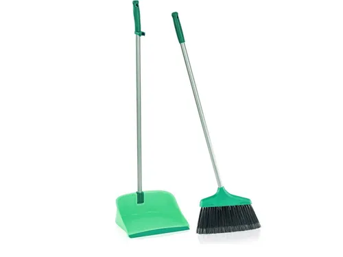 LEIFHEIT Kehrgarnitur mit langem Stiel, türkis 41404