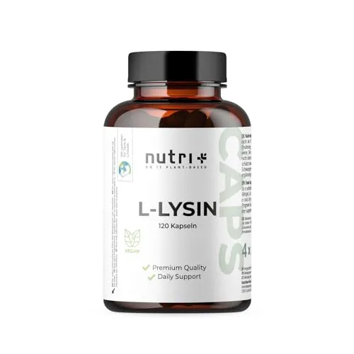 Nutri + L-Lysin Kapseln hochdosiert + vegan