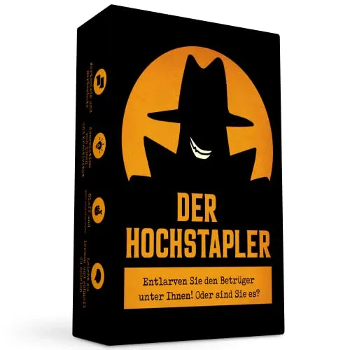 Der Hochstapler - Gesellschaftsspiel für die ganze Familie - Ein spannendes Spiel mit Wortassoziationen und Bluffs, das Kreativität fordert und für stundenlangen Spaß sorgt. Ideal für Familienabende und gesellige Runden!